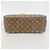 Borsa Louis Vuitton Monogram Deauville Marrone - vista 3