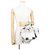 Borsa a mano compatta in pelle Loewe Hammock Bianco - vista 4