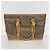 Borsa Tote Louis Vuitton Monogram Weekend PM Marrone - vista 11