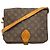 Borsa a tracolla Louis Vuitton Monogram Cartouchiere GM Marrone