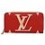 Louis Vuitton Monogram Giant Zippy Wallet in Rouge Rot