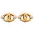 Orecchini a clip placcati in oro Chanel D'oro