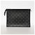 Pochette Voyage MM Monogram Eclipse Louis Vuitton Sac pochette Noir - vue 9