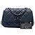 Chanel Blue Quilted Calfskin Frame in Chain Flap Blu navy - vista 7