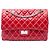 Chanel Red Quilted Glazed Calfskin Reissue 2.55 Surpique Double Flap 227 Rosso