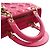 Lady Dior en piel de cordero cannage rosa, tamaño Medium - vista 14