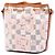 Louis Vuitton Nano Noe Damier Azur Tahitienne bianco - vista 2