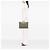 Clutch Chanel Green Large CC Chevron Calfskin O Case Verde Verde oliva - vista 5
