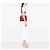 Borsa a Spalla Chanel Red Caviar Logo Chain Rosso - vista 7