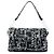 Borsa a Spalla Chanel Black Printed Canvas 31 Rue Cambon Nero