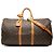 Louis Vuitton Marrone Monogram Keepall Bandouliere 55