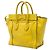 Céline Borsa Tote Luggage in pelle di vitello granulata gialla Celine Giallo - vista 2