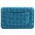 Wallet On Chain Portafoglio con catena Chanel Blue Quilted Tweed Reissue 2.55 - vista 4