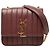 Borsa Vicky Chain Saint Laurent in agnello rosso con monogramma, misura Medium Bordò