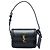 Borsa Solferino in micro pelle di vitello nera Saint Laurent con scatola Nero