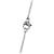 Hermès Silver Palladium Plated Lacquered Cage D H Pendant Necklace Silvery  - view 5