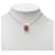 Hermès Silver Palladium Plated Lacquered Cage D H Pendant Necklace Silvery  - view 6