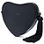 Borsa a tracolla Saint Laurent in pelle nera con monogramma, cuore e nappa Nero - vista 2