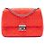 Dior Orange Medium Besticktes Lammleder Cannage Miss Dior Flap