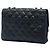 Chanel Black Quilted Lambskin CC Round Clasp Accordion Flap Nero - vista 2