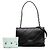 Off White Clutch Off-White in pelle nera goffrata con logo Diag Nero - vista 8