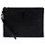 Pochette con zip Saint Laurent in pelle nera con stampa coccodrillo e monogramma Nero