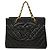 Tote Chanel Black Grand CC Caviar Timeless Nero