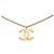 Collana con pendente Chanel Gold CC placcato oro con intaglio a stella D'oro - vista 2