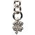 Collana con pendente Chanel Silver CC Brass Strass Argento - vista 2