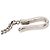 Collana con pendente Chanel Silver CC Brass Strass Argento - vista 5
