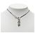 Collana con pendente Chanel Silver CC Brass Strass Argento - vista 6