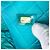 Clutch Chanel Blue Medium Quilted Patent O Case Turchese - vista 6