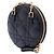 Pochette Cannage Round Caro in pelle di vitello nera con catena Dior Nero - vista 2
