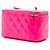 Vanity Beauty case Chanel Pink Small Quilted Patent Pearl Crush con catena Rosa - vista 2