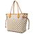 Louis Vuitton White Damier Azur Neverfull MM Bianco - vista 2
