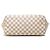 Louis Vuitton White Damier Azur Neverfull MM Bianco - vista 3