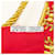 Sciarpa in seta Hermès Red Les Cavaliers d Or 90 Rosso - vista 4