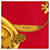 Sciarpa in seta Hermès Red Les Cavaliers d Or 90 Rosso - vista 7
