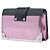 Borsa Prada Vitello Cahier metallizzata con finiture in Saffiano rosa D'oro - vista 2