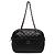 Chanel Black CC gesteppte Lammfell Camera Bag Schwarz