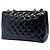 Chanel Black Jumbo Classic Patent Single Flap Nero - vista 2