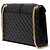 Borsa a bustina Saint Laurent nera in pelle a grana fine con monogramma triquilt Nero - vista 2