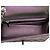 Chanel Mini Square Classic Lambskin Iridescente Single Flap Viola Porpora - vista 4