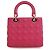 Lady Dior aus Lammleder Cannage in Rosa, Größe Medium Pink - Ansicht 2
