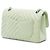 Chanel Green Small Classic Chevron Lambskin Double Flap Verde Verde chiaro - vista 2