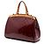 Louis Vuitton Red Monogram Vernis Brea MM Rosso Bordò - vista 2