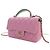 Chanel Mini Rectangular Bicolor Quilted Lambskin Top Handle Flap Rose - vue 3