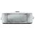 Borsa a tracolla Saint Laurent Classic Monogram in pelle di vitello metallizzata argento Small - vista 3