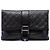 Clutch Grip in agnello trapuntato nero Chanel