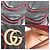 Borsa a tracolla Gucci GG Marmont con catena Nero Rosso - vista 10